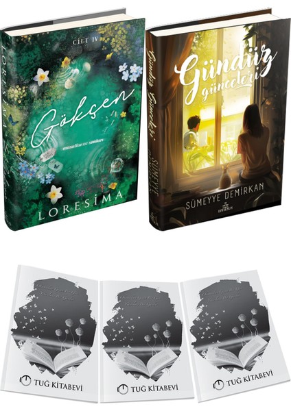 Gündüz Günceleri Ciltli ve Ephesus Yayınları Gökçen 4 Ciltli Loresima 2li Set + Hediyeli