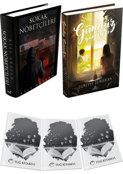 Gündüz Günceleri Ciltli ve Sokak Nöbetçileri 1 Ciltli Aslı Arslan 2li Set + Hediyeli