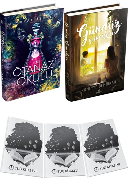 Gündüz Günceleri Ciltli ve Ephesus Ötanazi Okulu 2 Ciltli Maral Atmaca 2li Set + Hediyeli