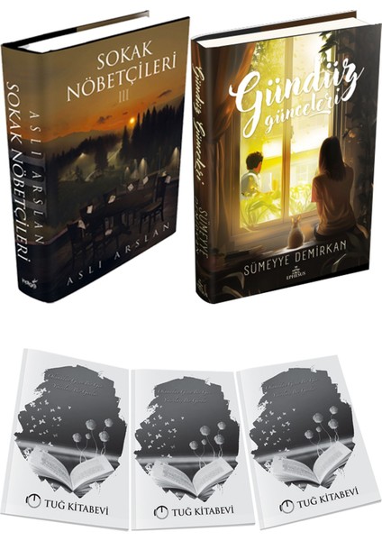Gündüz Günceleri Ciltli ve Sokak Nöbetçileri 3 Ciltli Aslı Arslan 2li Set + Hediyeli