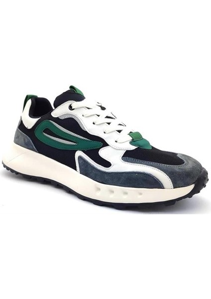 638-1 Hafif Taban Erkek Sneaker Ayakkabı-Siyah