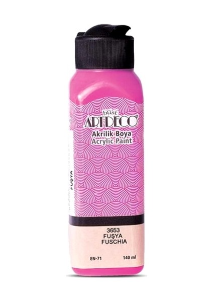 Akrilik Boya 140 ml Fuşya - 4 Adet