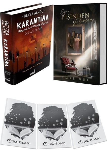 Eğer Peşinden Gelirsem 1 Ciltli ve Karantina 3 Ciltli Beyza Alkoç 2li Set + Hediyeli