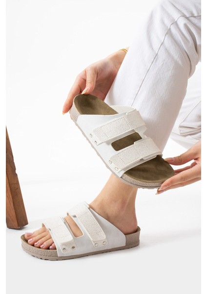 Esnek Ayarlanabilir Iki Cırtlı Anatomik Comfort Cool Rahat Kadın Günlük Sandalet Terlik modelleri