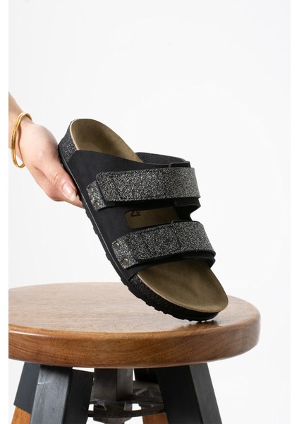 Esnek Ayarlanabilir Iki Cırtlı Anatomik Comfort Cool Rahat Kadın Günlük Sandalet Terlik indirimleri