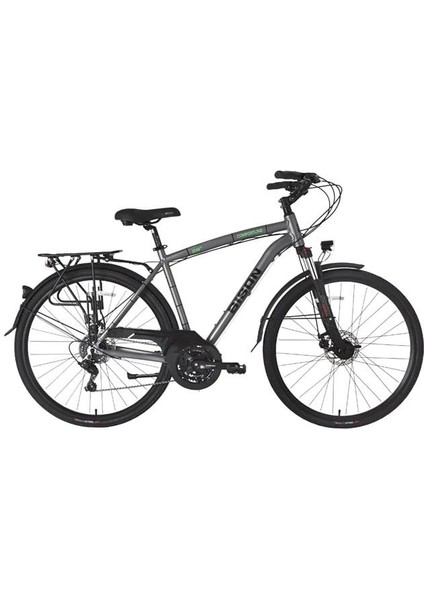 Comfortline Erkek Şehir Bisikleti 52CM Md 28 Jant 21 Vites Metalik Gri Yeşil