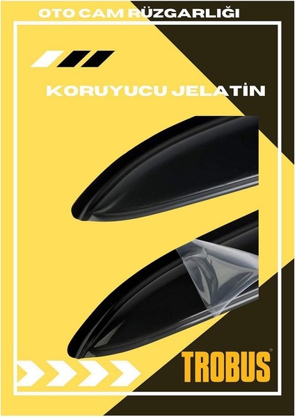 Toyota Auris 2007-2023 Hb Tam Uyumlu Mügen Cam Rüzgarlığı 4'lü fırsatları