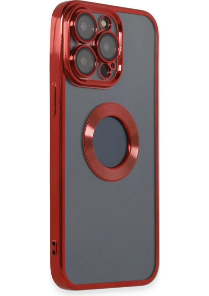 iPhone 14 Pro Max Kılıf Slot Silikon - Kırmızı – Darbe Koruma