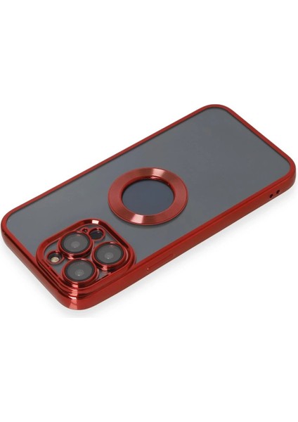 iPhone 14 Pro Max Kılıf Slot Silikon - Kırmızı – Darbe Koruma