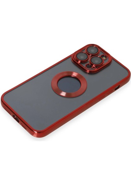 iPhone 14 Pro Max Kılıf Slot Silikon - Kırmızı – Darbe Koruma