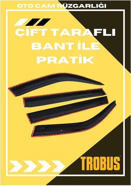 Peugeot 308 2014-2021 Hb Tam Uyumlu Mügen Cam Rüzgarlığı 4lü modelleri