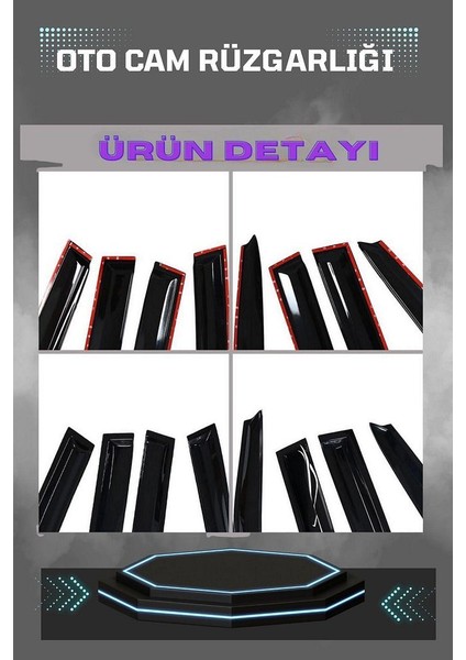 Peugeot 308 2014-2021 Mügen Cam Rüzgarlığı 4lü Takım fırsatları