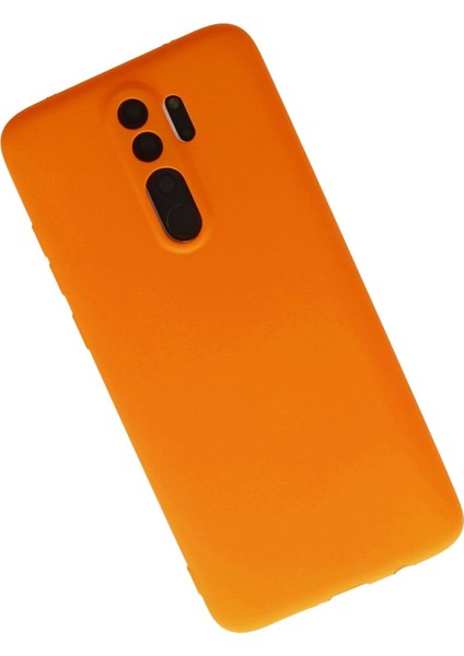 Xiaomi Redmi Note 8 Pro Kılıf First Silikon - Turuncu – Darbe Koruma