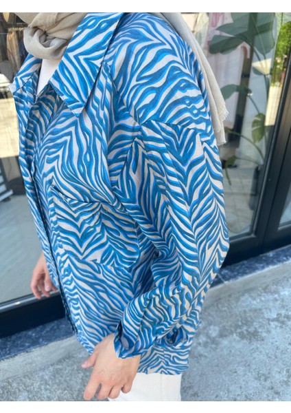 Desenli Gömlek Mavi indirimleri