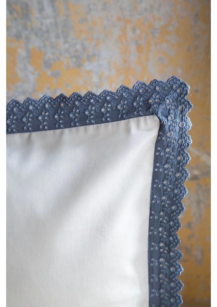 Marbella Indigo Çift Kişilik Pike/yatak Örtüsü Set