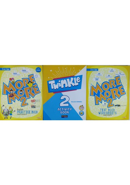 2. Sınıf More And More Practıce Book+ Worksheets Testbook+Tvınkle Actıvıty Book