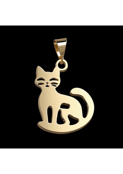 925 Ayar gümüş kolye kedi SM6290