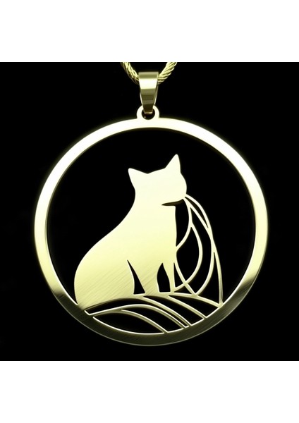 925 Ayar gümüş kolye kedi SM6315