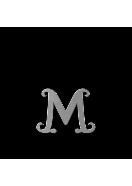 925 Ayar gümüş kolye Harf M SM6129