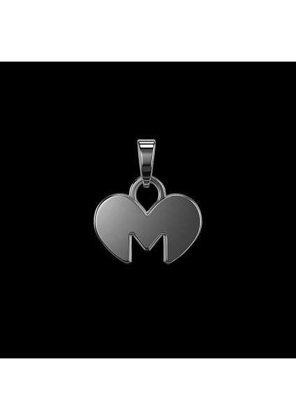 925 Ayar gümüş kolye Harf M SM6128