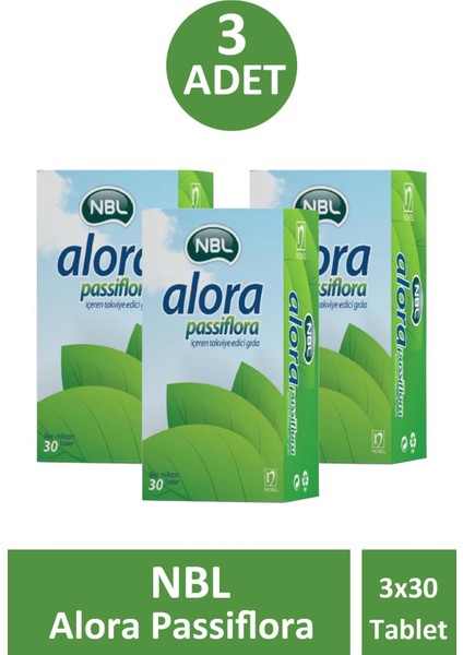 Alora Passiflora 30 Tablet 3 Adet