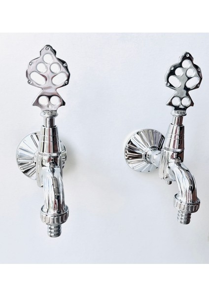 Ikili Osmanlı Musluğu Rakorlu Krom 1/2 fiyatları