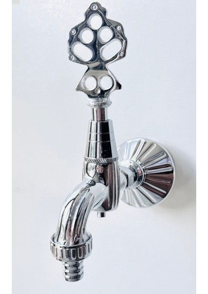 Ikili Osmanlı Musluğu Rakorlu Krom 1/2 modelleri