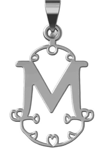 925 Ayar gümüş kolye Harf M SM6133 fiyatları