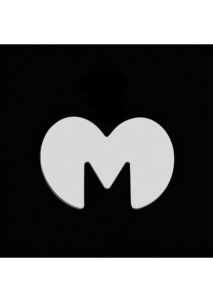 925 Ayar gümüş kolye Harf M SM6123