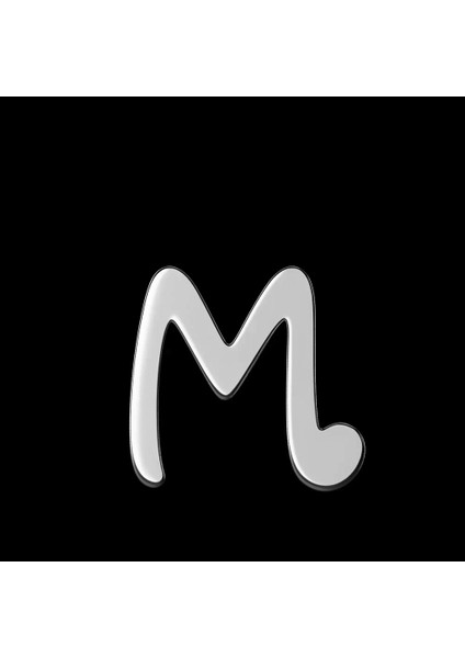 925 Ayar gümüş kolye Harf M SM6132