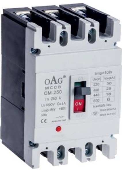 32A 12KA 3 Kutuplu Sabit Tip Kompakt Şalter