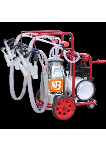 Üniversal Model Kuru Tip Dörtlü Koyun Sağım Makinesi - Aleminyüm Güğüm modelleri