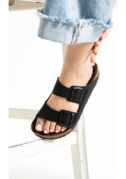 Fuga Comfort Unisex Tokalı Terlik Siyah fiyatları