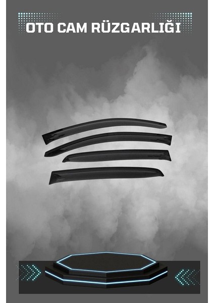 Renault Symbol 2010 Cam Rüzgarlığı 4lü Takım