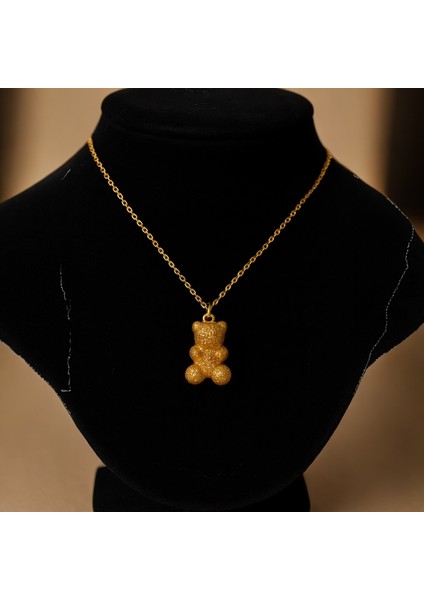 Altın Simli Jelibon Ayıcık Charm – Haribo Figürlü El Yapımı Reçine Kolye/bileklik Ucu fırsatları