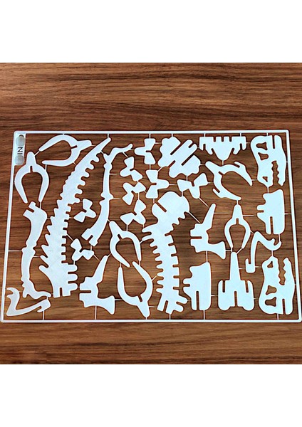 Zeka Eğitim Eğlence 3D Dinozor Arkeolojik Yapboz 25X16 Siyah fırsatları