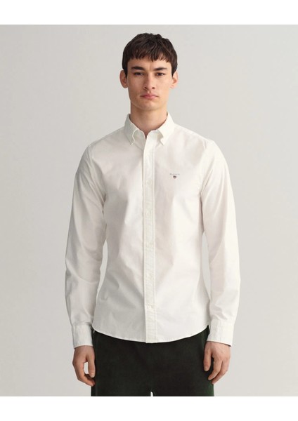 Slim Fit Keten Gömlek