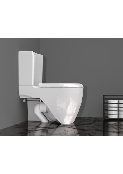 Kesilebilir Klozet Bağlantı Dirseği (100/110 Mm) – S Tipi, Duvara Sıfır Uyumlu