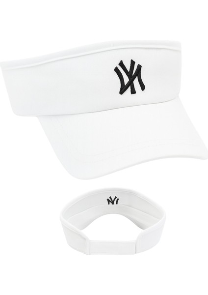 Vizör Şapka Ny Logolu Ayarlanabilir Pamuklu Tenis Golf Spor Şapkası Unisex indirimleri