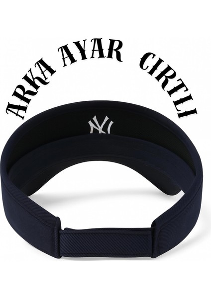 Vizör Şapka Ny Logolu Ayarlanabilir Pamuklu Tenis Golf Spor Şapkası Unisex modelleri