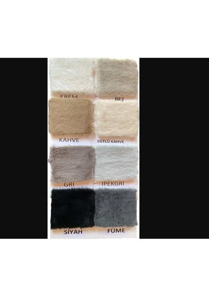 Home Comfort Konfor Tüylü Yumuşak Halı | Gri 75X110CM Avantajlı Silinebilir Toz Tutmaz 1 Adet
