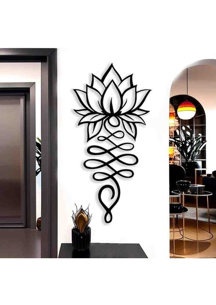 Lotus Çiçeği Tasarımlı Dekoratif Tablo