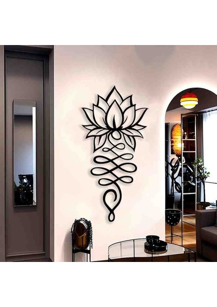 Lotus Çiçeği Tasarımlı Dekoratif Tablo