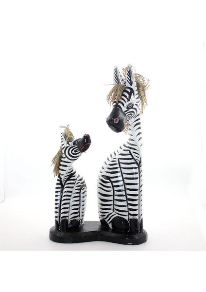 Ahşap 2'li Zürafa Seti