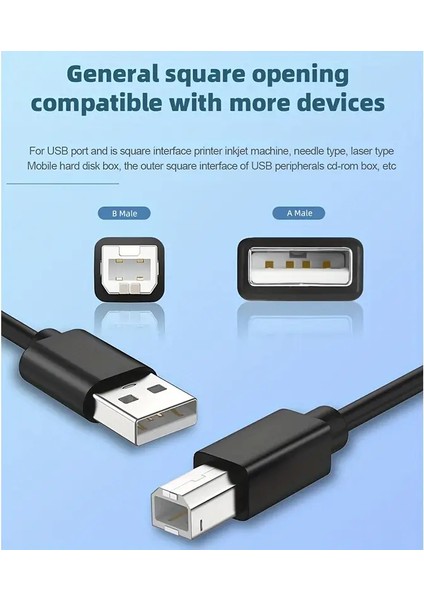 Filtreli / Printer Cable / Yazıcı Kablosu / 3 Metre / USB 2.0