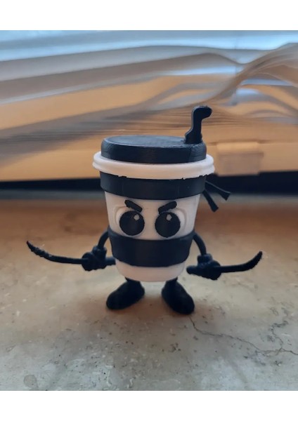 Cappuccino Assassino Figür Tung Tung Tung Sahur Karakteri Brainrot Figür 10 cm