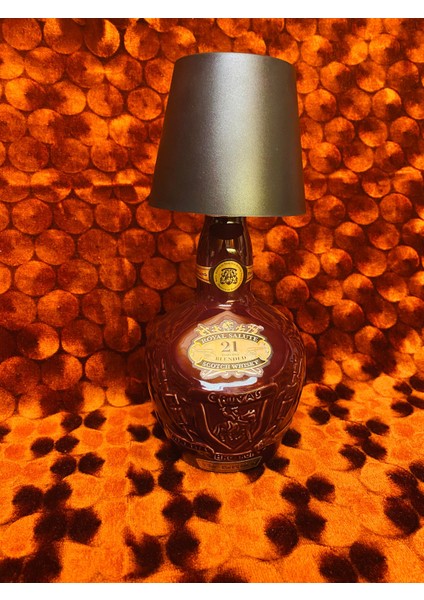 Kablosuz Şişe Lambası- Masa Işığı Dokunmatik ve Kontrol Şarj Edilebilir Taşınabilir (Royal)