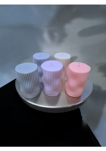 Loa Candle Co Dekoratif Spiral Formlu Kokulu Soya Mum