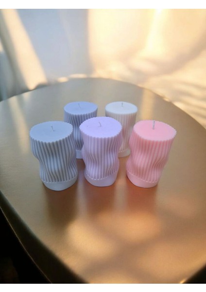 Loa Candle Co Dekoratif Spiral Formlu Kokulu Soya Mum modelleri