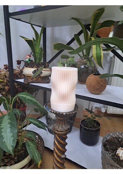 Loa Candle Co Dekoratif Spiral Formlu Kokulu Soya Mum fırsatları